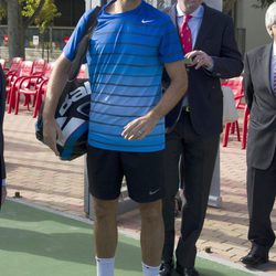 Carlos Moyá reaparece en un acto público tras anunciar que será padre por tercera vez