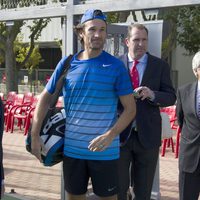 Carlos Moyá reaparece en un acto público tras anunciar que será padre por tercera vez