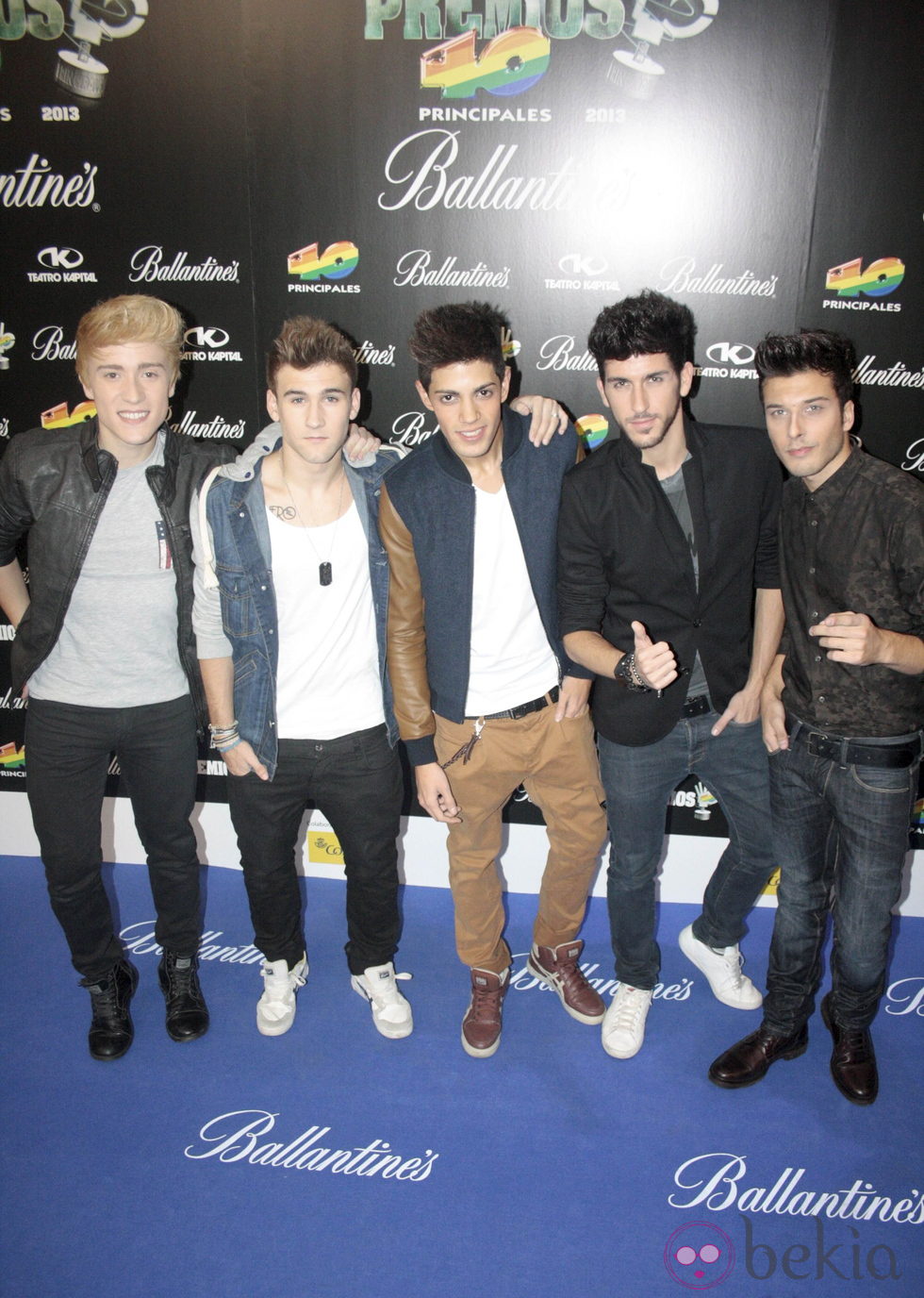 Auryn en la fiesta de presentación de los Premios 40 Principales 2013