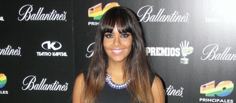 Cristina Pedroche en la presentación de los Premios 40 Principales 2013