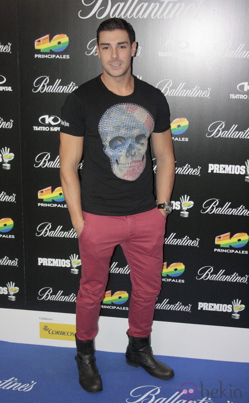 Jacobo Ostos en la presentación de los Premios 40 Principales 2013