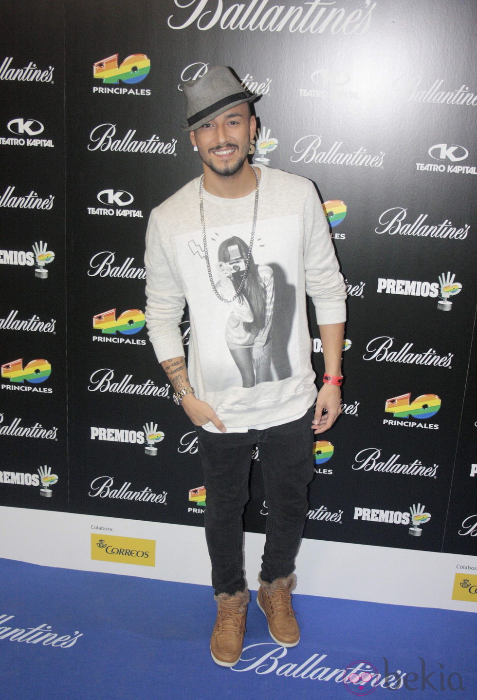 Jadel en la presentación de los Premios 40 Principales 2013