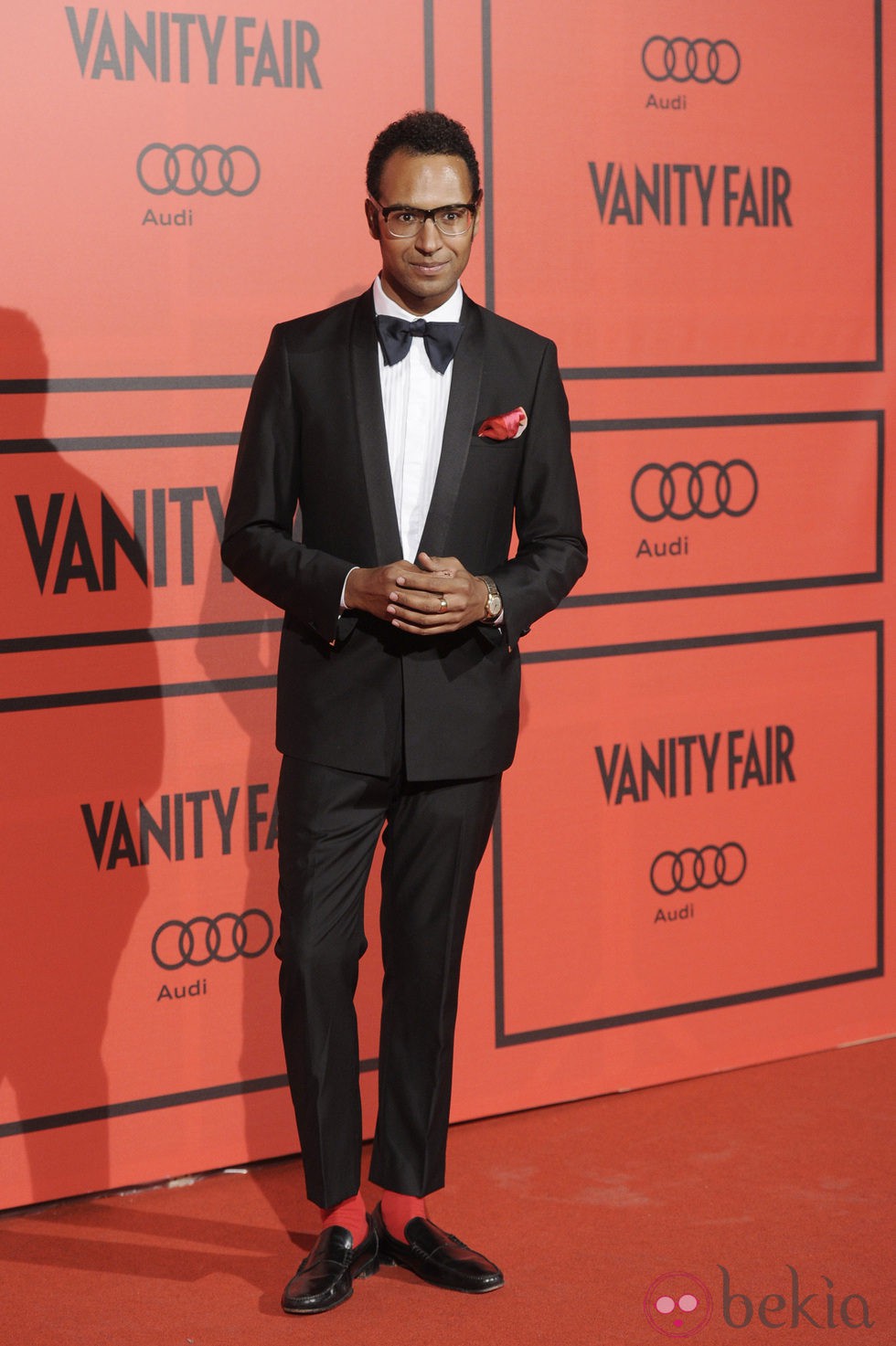 Johann Wald en la fiesta del V aniversario de Vanity Fair