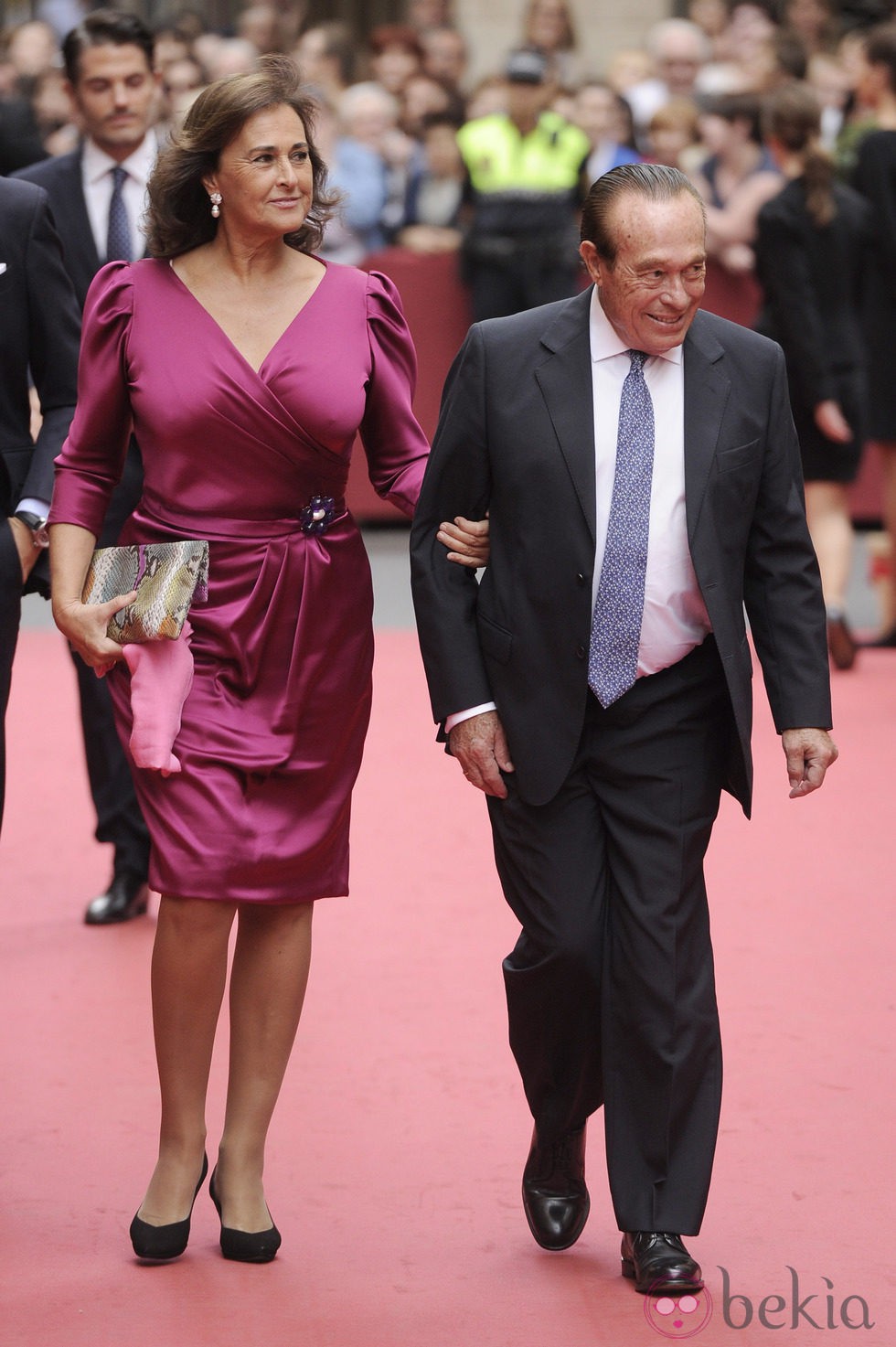 Curro Romero y Carmen Tello en la boda de María Colonques y Andrés Benet