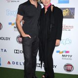 Hugh Jackman y Deborra-Lee Furness en el cumpleaños del actor en Hollywood