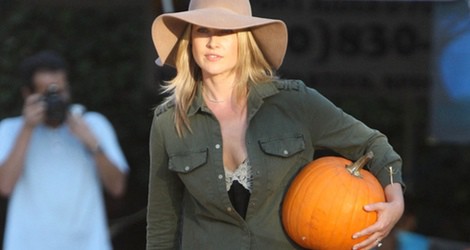 Ali Larter en el Pumpkins Patch de Los Ángeles