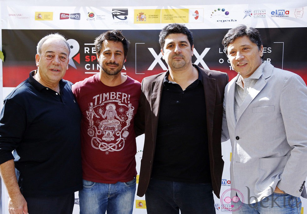 Tito Valverde, Hugo Silva, Cesc Gay y Carlos Bardem en el Festival Recent Spanish Cinema