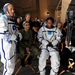 Miley Cyrus y Future en el backstage del videoclip 'Real & True'