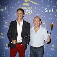 Carlos Marrero y Kike Sarasola en un acto de la Fundación Pequeño Deseo