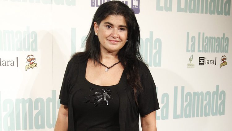 Lucía Etxebarría en el estreno de 'La llamada'