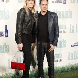 Topacio Fresh y su marido en el estreno de 'La llamada'