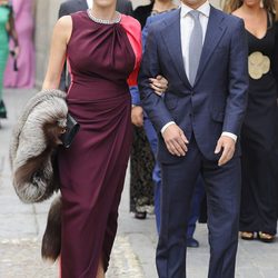 Julián López "El Juli" y Rosario Domecq en la boda del torero Miguel Ángel Perera y Verónica Gutiérrez