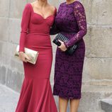 Vicky Martín Berrocal y su hermana en la boda del torero Miguel Ángel Perera y Verónica Gutiérrez