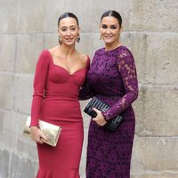 Vicky Martín Berrocal y su hermana en la boda del torero Miguel Ángel Perera y Verónica Gutiérrez