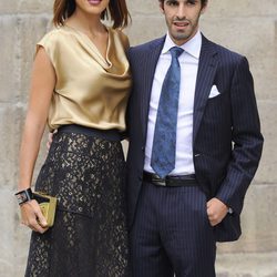 Alejandro Talavante y Jessica Ramírez en la boda del torero Miguel Ángel Perera y Verónica Gutiérrez