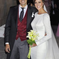 Miguel Ángel Perera y Verónica Gutiérrez el día de su boda