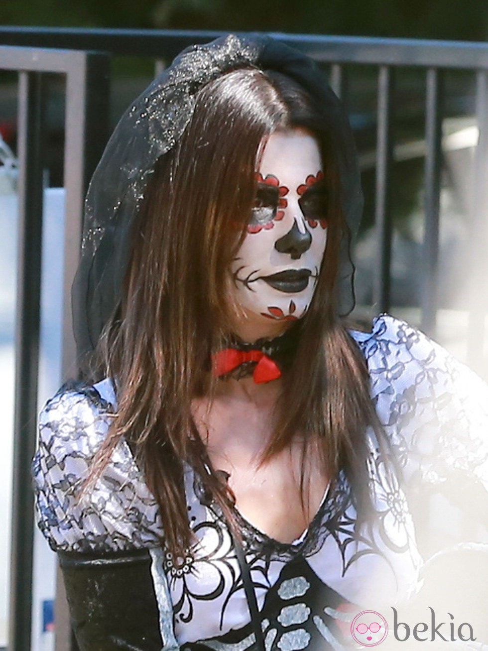 Sandra Bullock disfrazada de la Catrina Mexicana