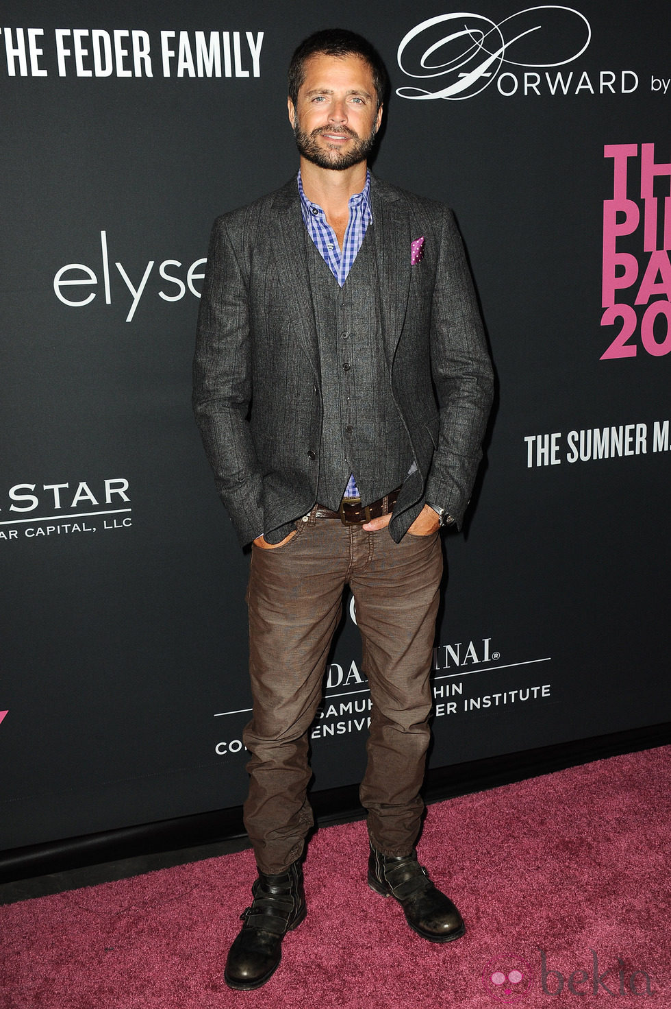 David Charvet en The Pink Party 2013