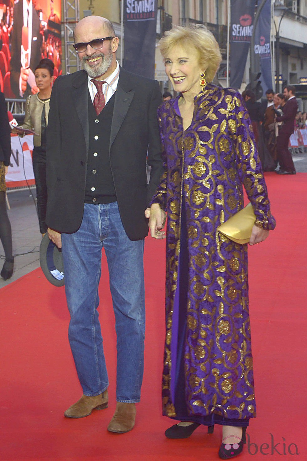 Jacques Audiard y Marisa Paredes en la inauguración de la Seminci 2013