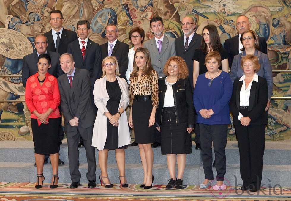 La Princesa Letizia con la Federación Española de Parkinson en Zarzuela