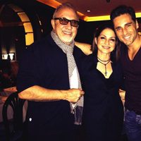 David Bustamante con Emilio y Gloria Estefan