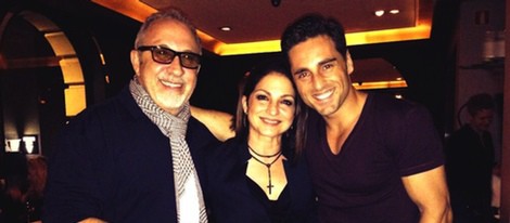 David Bustamante con Emilio y Gloria Estefan