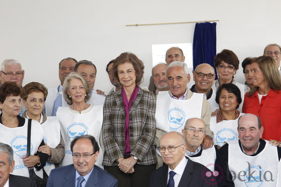 La Reina Sofía inaugura el nuevo almacén de la Fundación Banco de Alimentos de Madrid