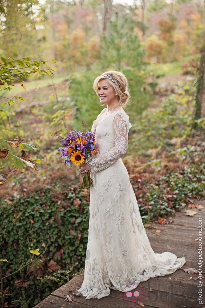 Kelly Clarkson en su boda