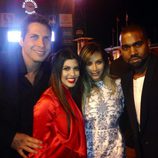 Joe Francis, Kourtney Kardashian, Kim Kardashian y Kanye West