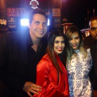 Joe Francis, Kourtney Kardashian, Kim Kardashian y Kanye West