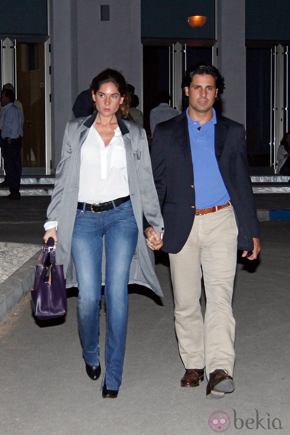 Fran Rivera y Lourdes Montes en la capilla ardiente del padre de Eva González