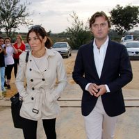 Raquel Revuelta y Raúl Gracia 'El Tato' en la capilla ardiente del padre de Eva González, Manuel González