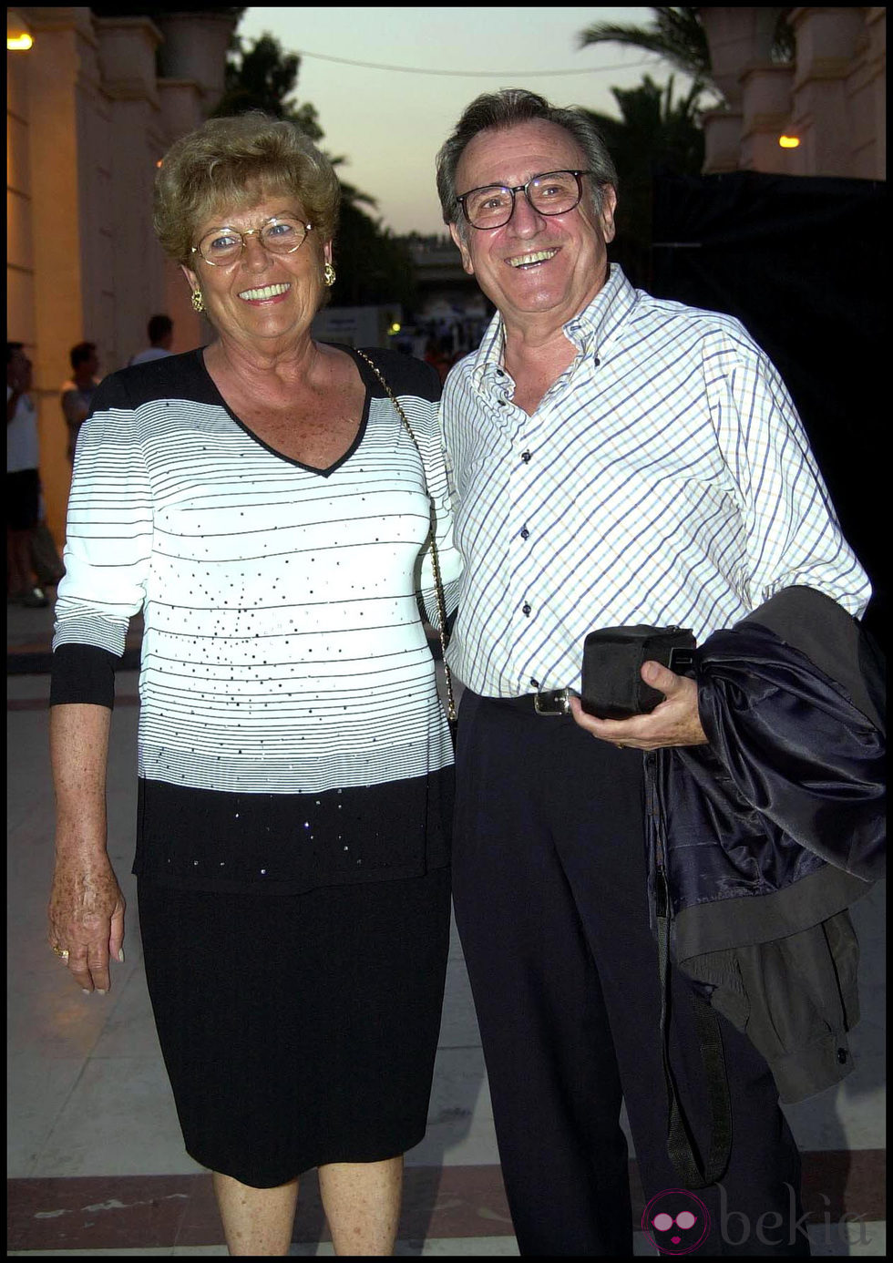 Manolo Escobar y su mujer Ana Marx durante una gala televisiva