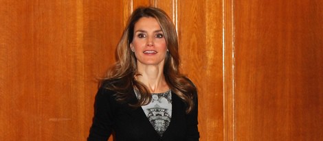 La Princesa Letizia en las audiencias previas a la entrega de los Premios Príncipe de Asturias 2013