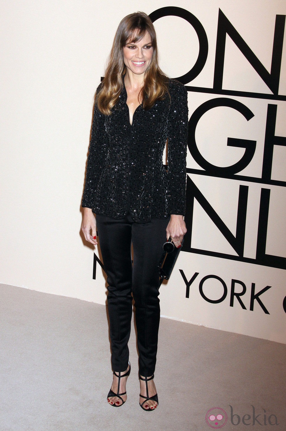 Hilary Swank en la fiesta de Giorgio Armani 'One Night Only' en Nueva York