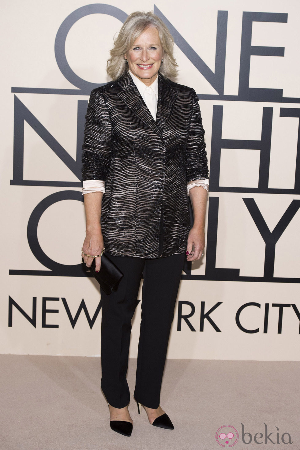 Glenn Close en la fiesta de Giorgio Armani 'One Night Only' en Nueva York