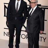 Leonardo DiCaprio y Martin Scorsese en la fiesta de Giorgio Armani 'One NIght Only' en Nueva York