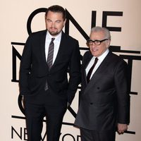 Leonardo DiCaprio y Martin Scorsese en la fiesta de Giorgio Armani 'One NIght Only' en Nueva York