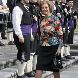 La Reina Sofía llega a Oviedo para la entrega de los Premios Príncipe de Asturias 2013