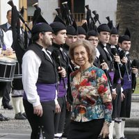 La Reina Sofía llega a Oviedo para la entrega de los Premios Príncipe de Asturias 2013