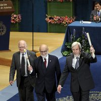 Rolf Heuer, François Englert y Peter Higgs, Premio Príncipe de Asturias 2013 de Investigación Científica y Técnica