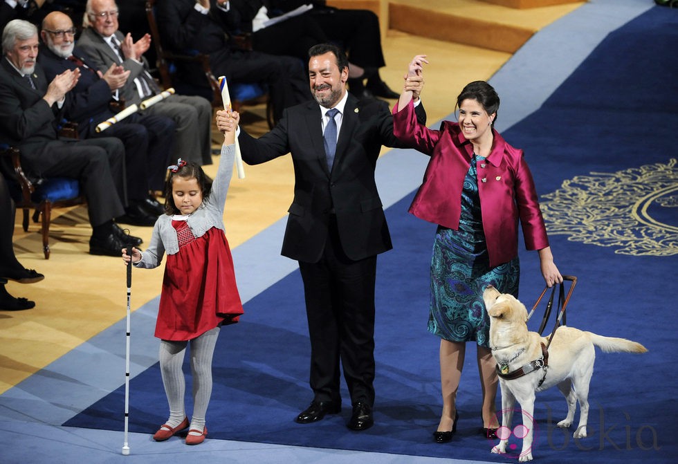 La delegación de la ONCE, Premio Príncipe de Asturias 2013 de Concordia