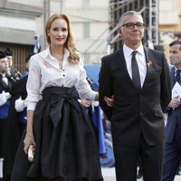 Sandra Ibarra y Juan Ramón Lucas en los Premios Príncipe de Asturias 2013