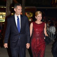 La Infanta Cristina e Iñaki Urdangarín durante la boda de Pablo Lara y Anna Brufau