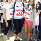 Marián Aguilera y Adriana Ugarte en una carrera solidaria en Madrid