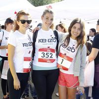 Marián Aguilera y Adriana Ugarte en una carrera solidaria en Madrid