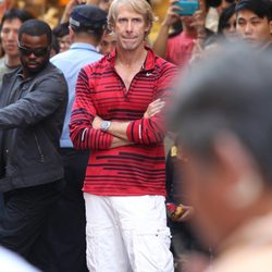 Michael Bay en el rodaje de 'Transformers 4: La era de la extinción' en Hong Kong