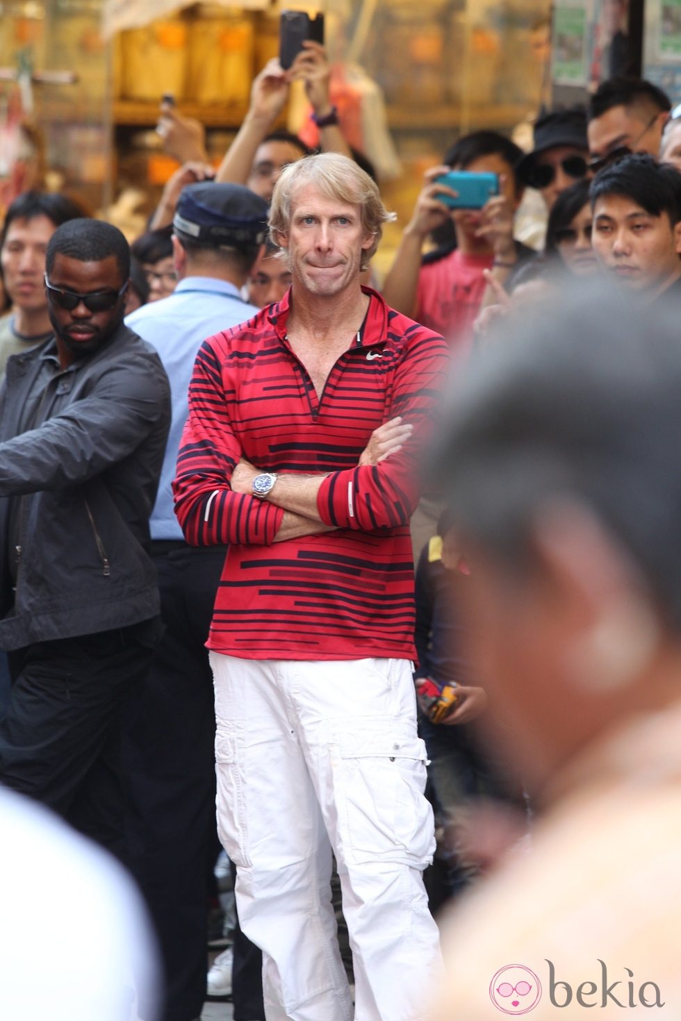 Michael Bay en el rodaje de 'Transformers 4: La era de la extinción' en Hong Kong