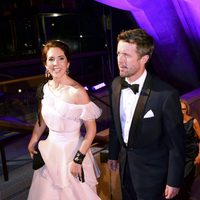 Federico y Mary de Dinamarca en una gala en Sydney