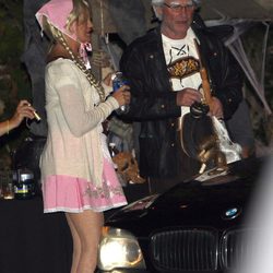 Goldie Hawn y Kurt Russell disfrazados en una fiesta de Halloween en Beverly Hills